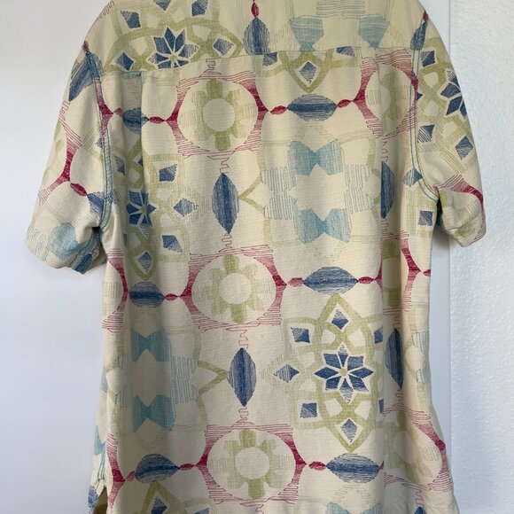 Tommy Bahama Silk Island‎ Modern Fit Shirt Sleeve Button-Down Shirt, Size Large - Picture 2 of 7